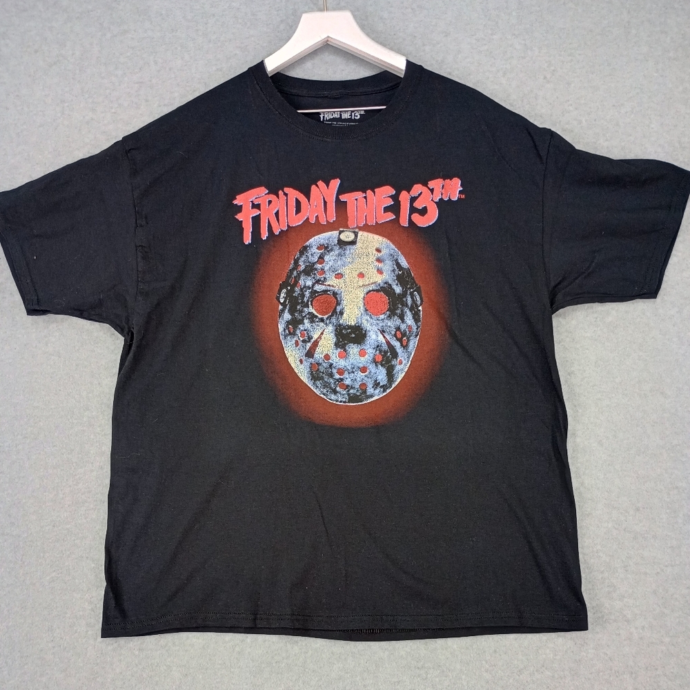 Jason Vorhees Camp Crystal Lake mask murder Spooky Halloween Xl Red And Black